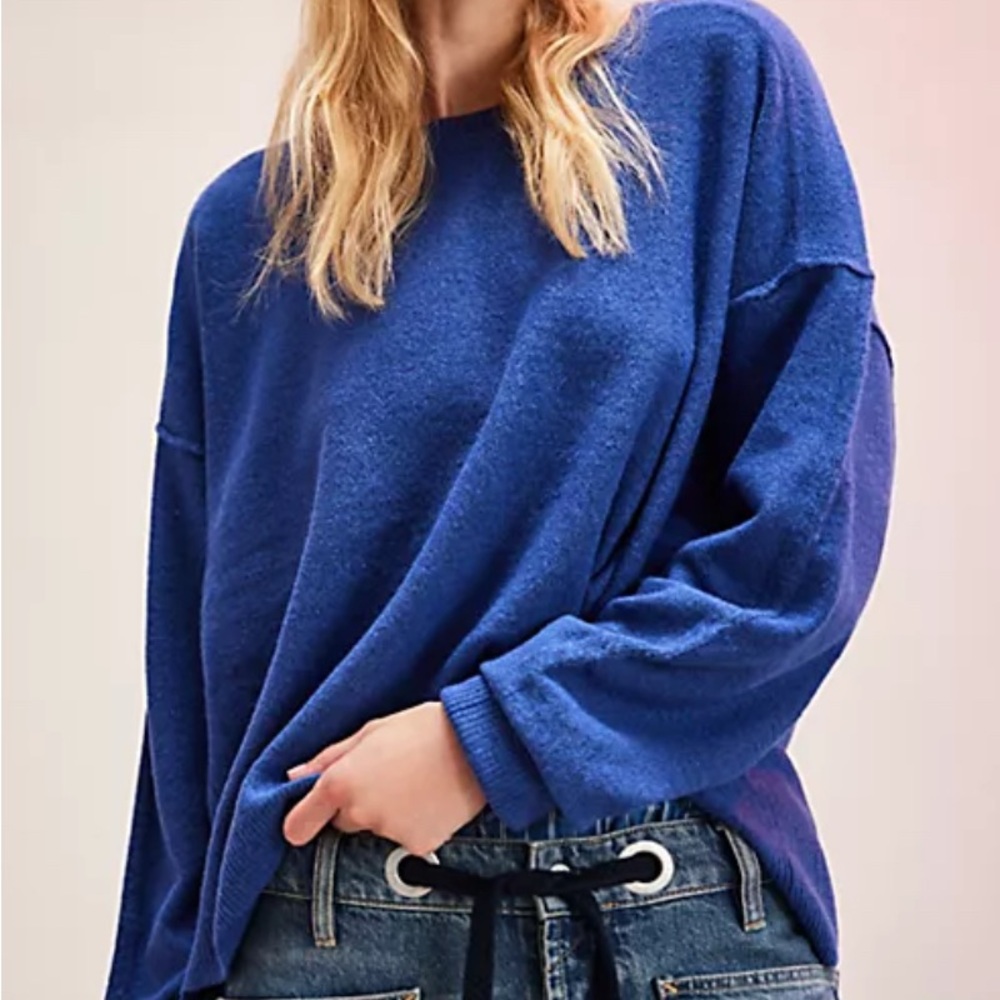 FP Movement by Free People Royal Blue Crew Neck Sweater